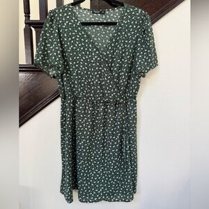 Floral Wrap Dress 1XL